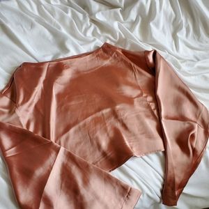 Satin Long sleeve blouse